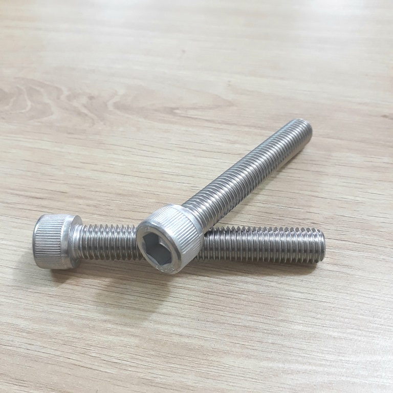Bulon lục gi&aacute;c inox 304 M12x80