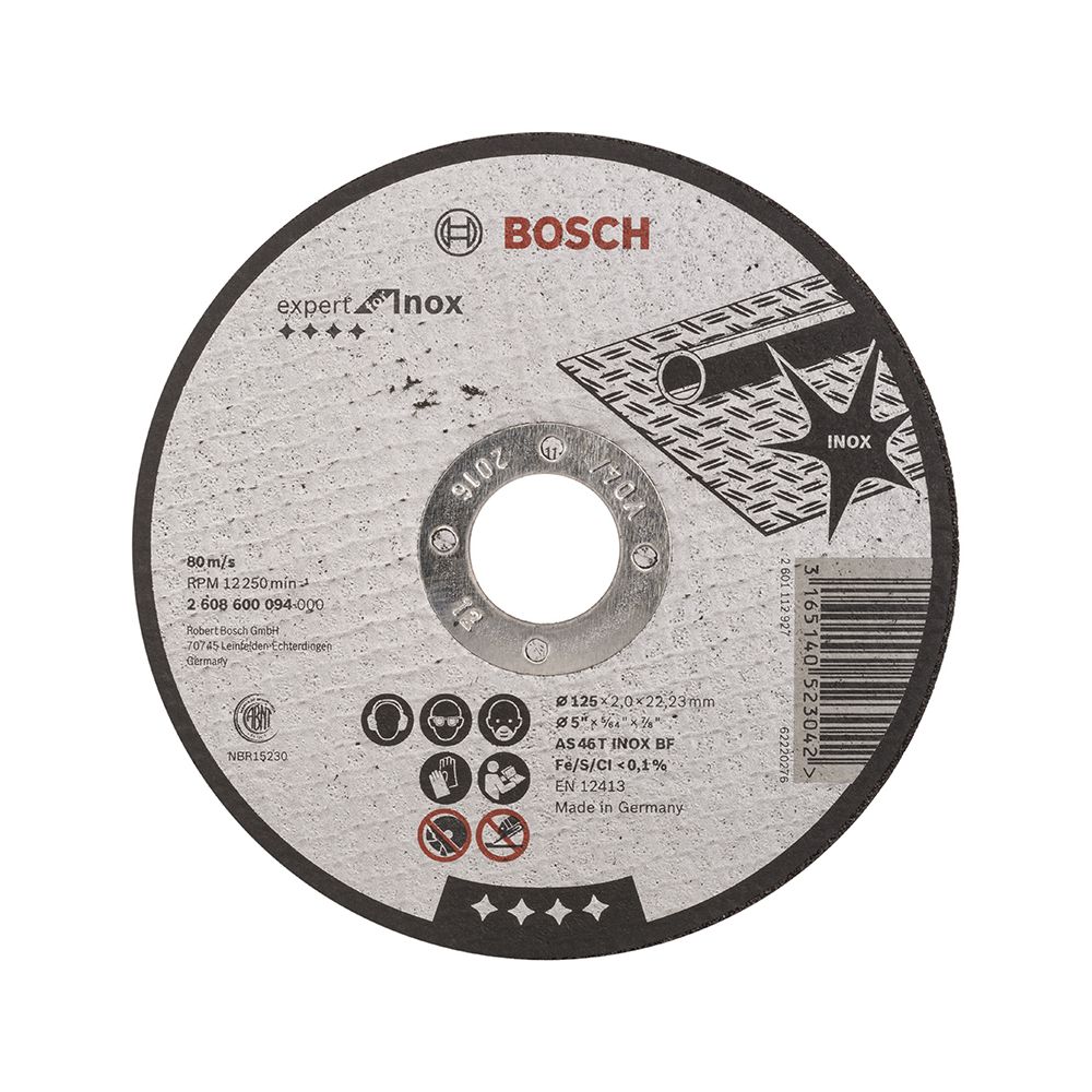 Đá cắt Inox 125x2x22.2mm Bosch 2608600094