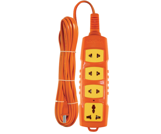 Ổ cắm chịu tải cao dây 3m Sopoka 4S-3000W-3M