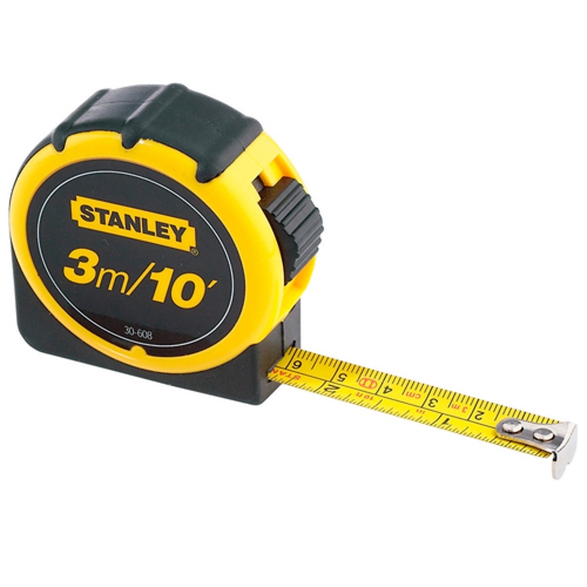 Thước cuộn thép bọc cao su 3m Stanley 30-608L
