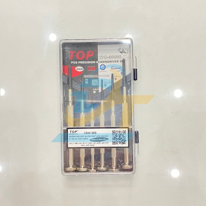Bộ tua v&iacute;t sửa đồng hồ, laptop 6 c&acirc;y TOP TPD-30006