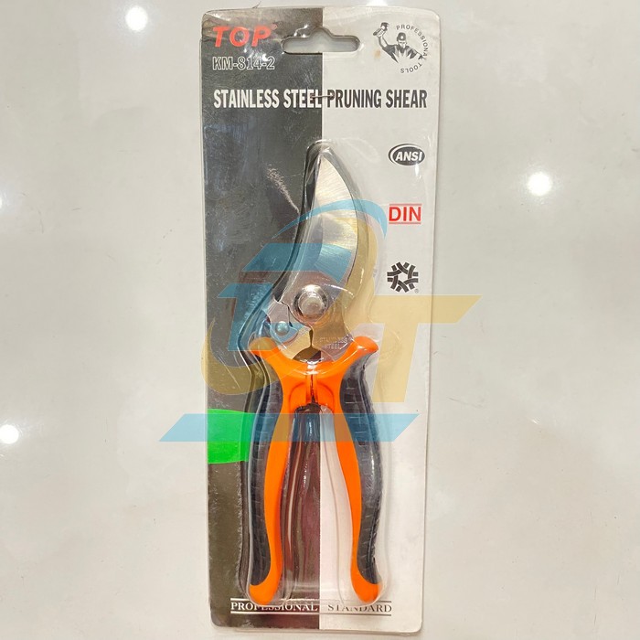 K&eacute;o cắt c&agrave;nh inox 8" mỏ cong inox TOP KM-814-2