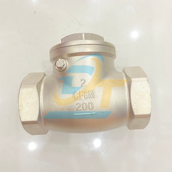 Van 1 chiều lá lật inox 304 nối ren phi 60