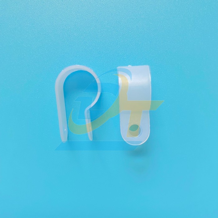 Kẹp nhựa cố định d&acirc;y 10.4mm chữ R - M&agrave;u trắng