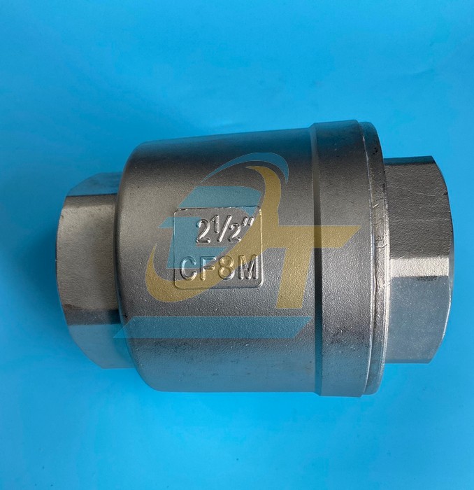 Van 1 chiều l&ograve; xo (luppe l&ograve; xo) inox 304 ren 75mm