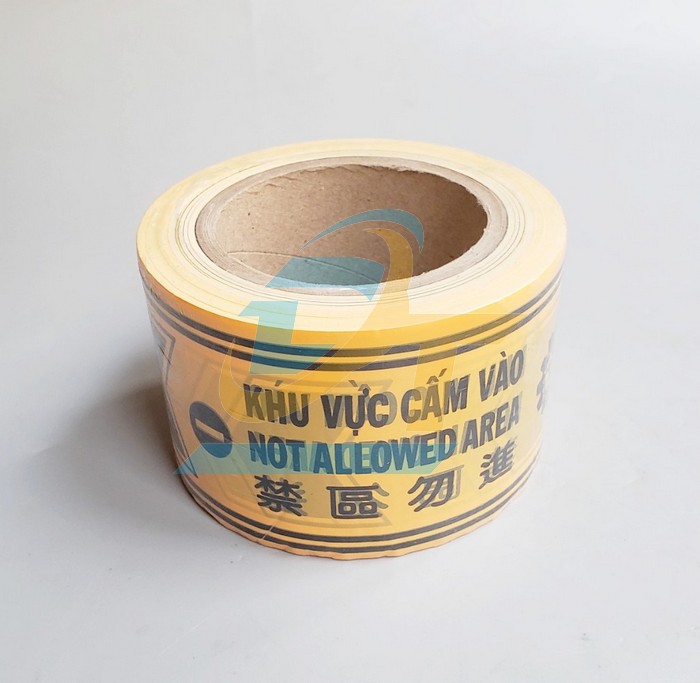 Cuộn băng rào cảnh báo vàng đen - Lõi giấy