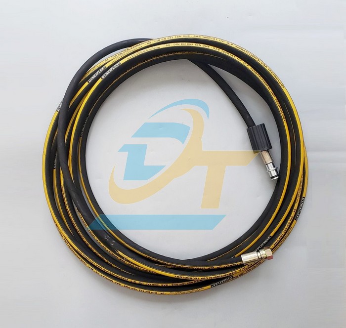 Ống tuy ô thủy lực 1 lớp bố Dynexflex 1/4"x1000mm bấm 2 đầu ren trong 22-13