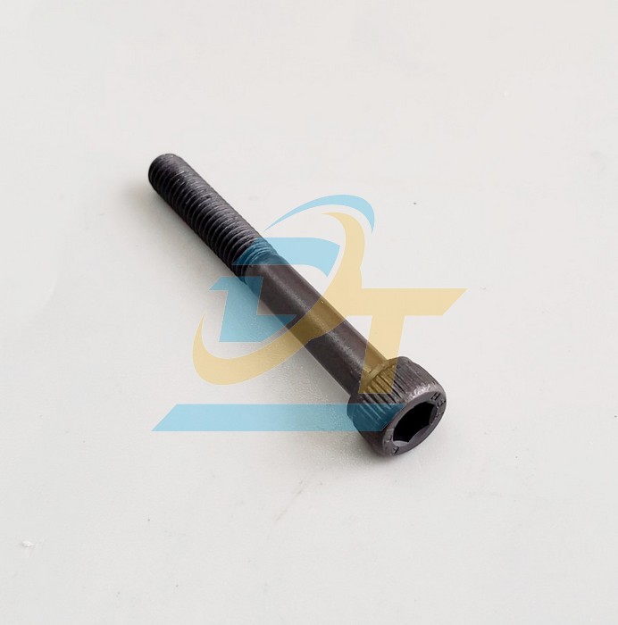 Bulong lục gi&aacute;c ch&igrave;m đầu trụ th&eacute;p đen ren lửng M6x50