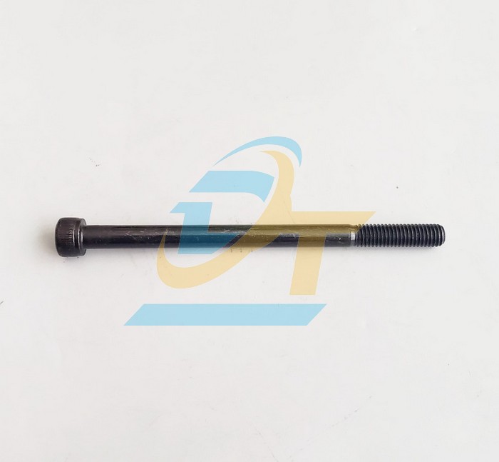Bulong lục gi&aacute;c ch&igrave;m đầu trụ th&eacute;p đen ren lửng M8x120