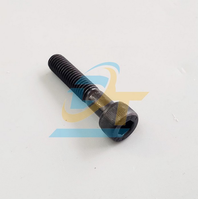Bulong lục gi&aacute;c ch&igrave;m đầu trụ th&eacute;p đen ren lửng M8x40