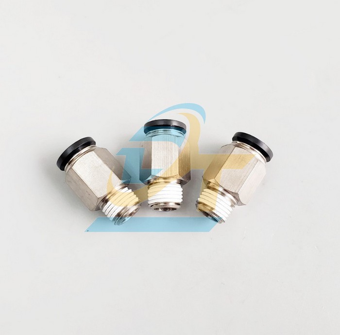 Đầu nối hơi thẳng ren ngoài 9.6 ống 12 Airtac PC1201D