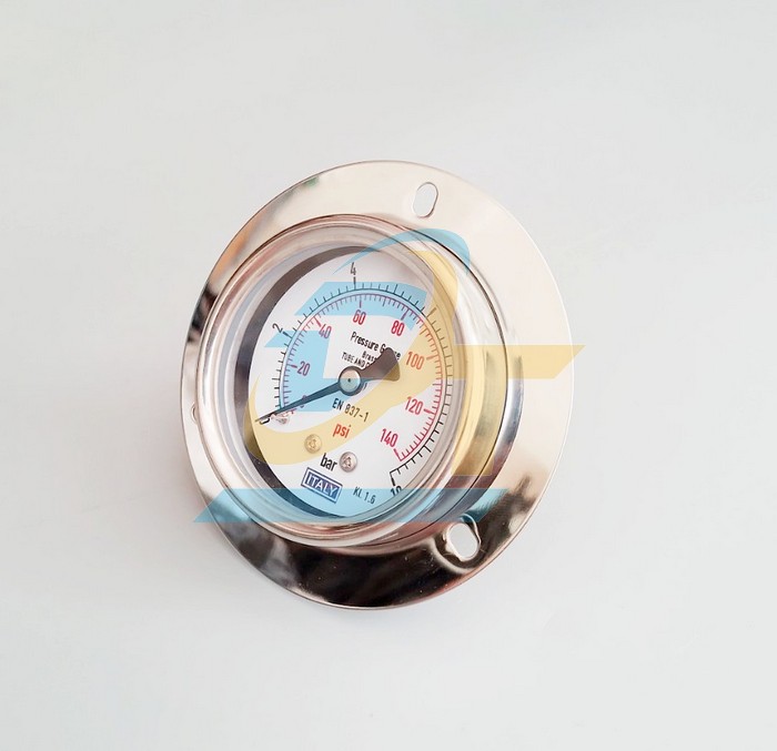 Đồng hồ đo áp suất 63mm 0-10bar Italy (Chân sau)