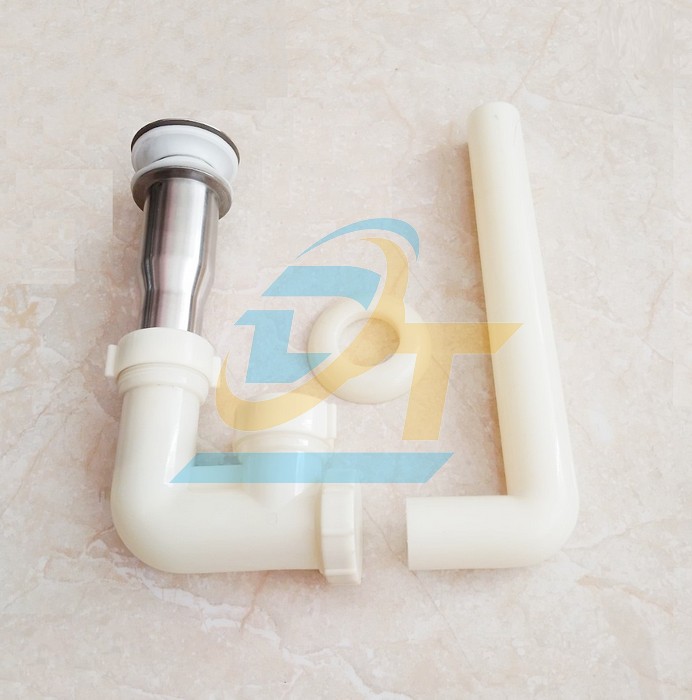 Bộ xả nhấn lavabo nhựa - đầu inox Vanni VN-084