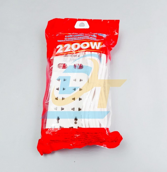 Ổ cắm điện 10 cửa chịu nhiệt dây 6m Sopoka 10Y6