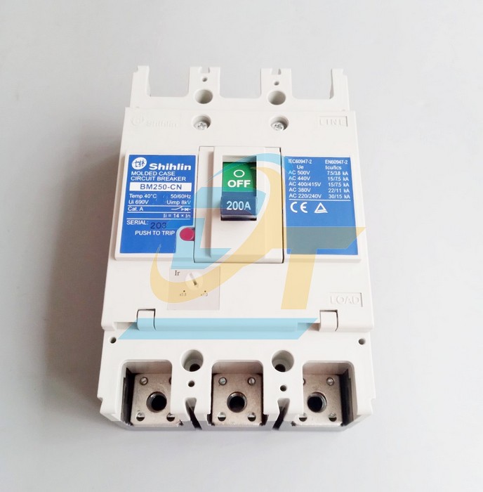 Cầu dao điện MCCB (khối) Shihlin BM250-CN 3P 200A 22kA