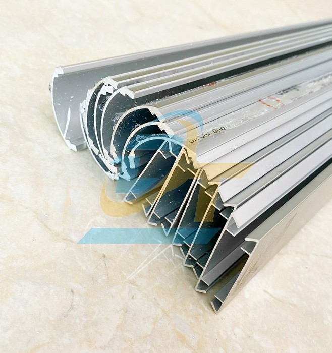 Nẹp nhôm bán nguyệt D30x12mm - Cây 2m