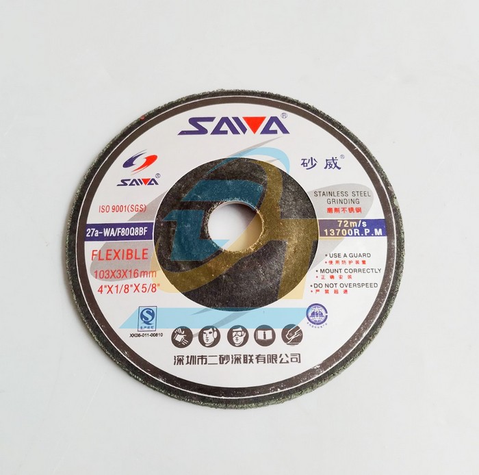 Đá mài inox dẻo Sawa 103x3x16