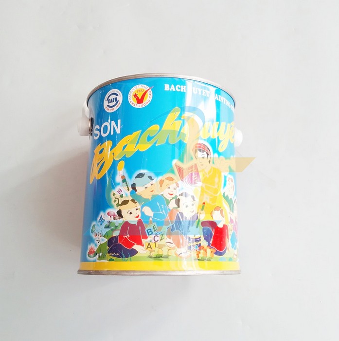 Sơn Alkyd (bóng) Bạch Tuyết - Màu xanh hòa bình 713 (3kg)
