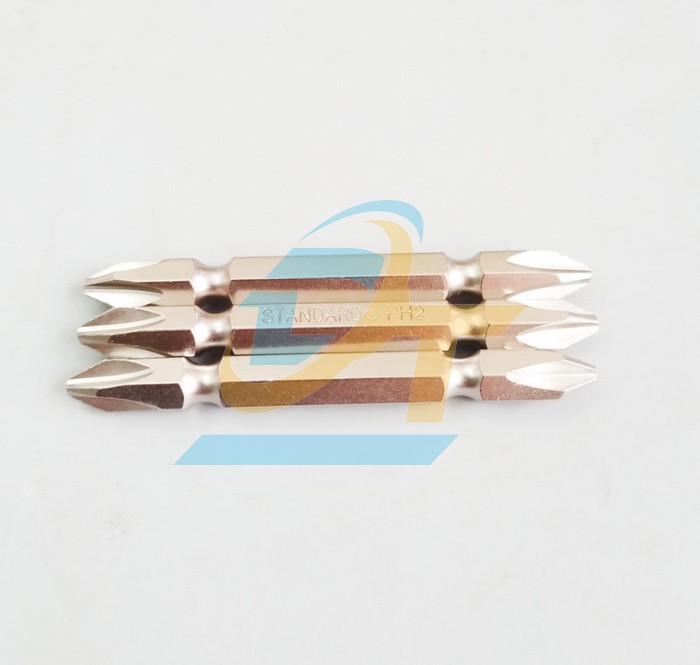 Mũi vít 2 đầu trắng ngắn PH2x65mm Standard