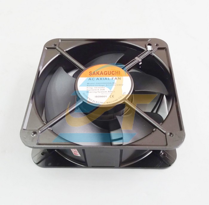 Quạt hút 200x200x60mm 0.35A 220V Sakaguchi GH20060HA2BL