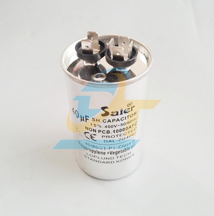 Tụ nhôm 400V Saier CBB65 40uF