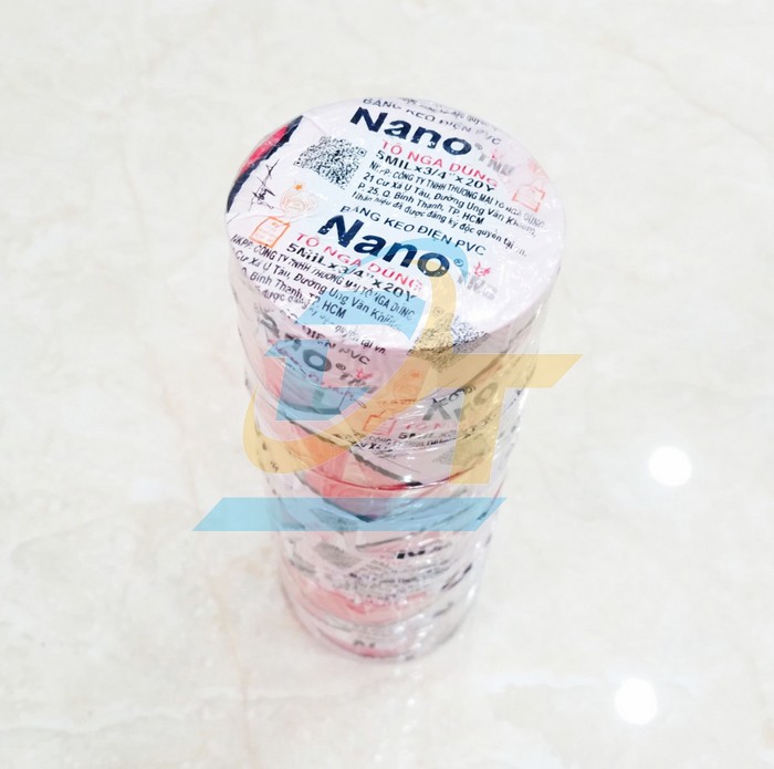 Băng keo điện Nano 20Y Tô Nga Dũng (Màu đỏ)