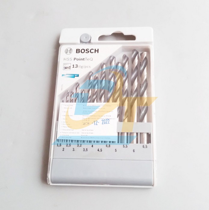 Bộ mũi khoan kim loại 13 chi tiết 1.5-6.5mm Bosch 2608577349