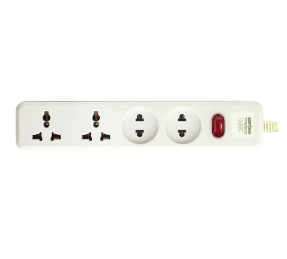 Ổ cắm không dây lõi sứ chống cháy chịu tải 2200W Sopoka 4D-0