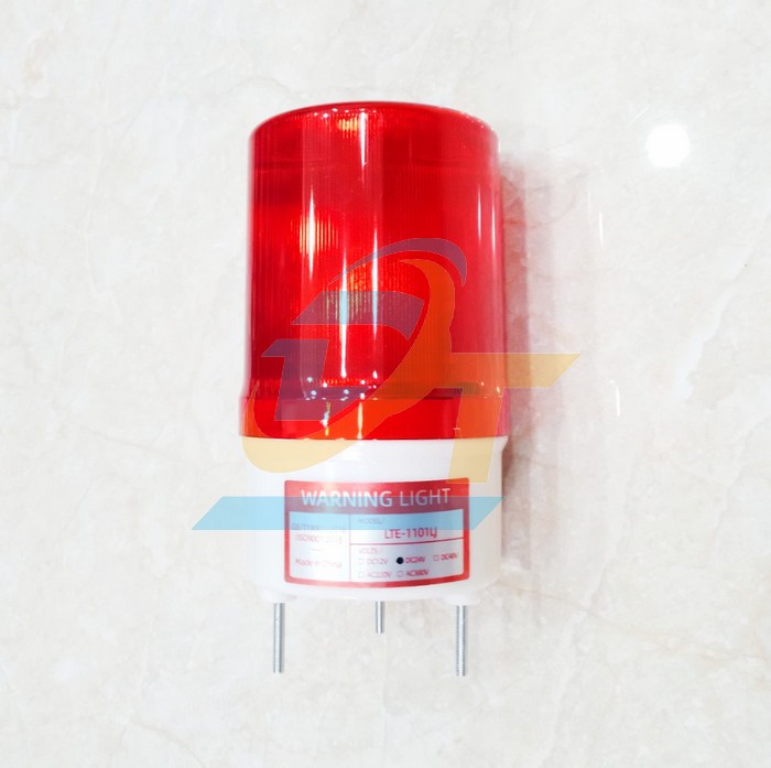 Đèn xoay Led 24VDC có còi hụ LTE-1101LJ (Màu đỏ)