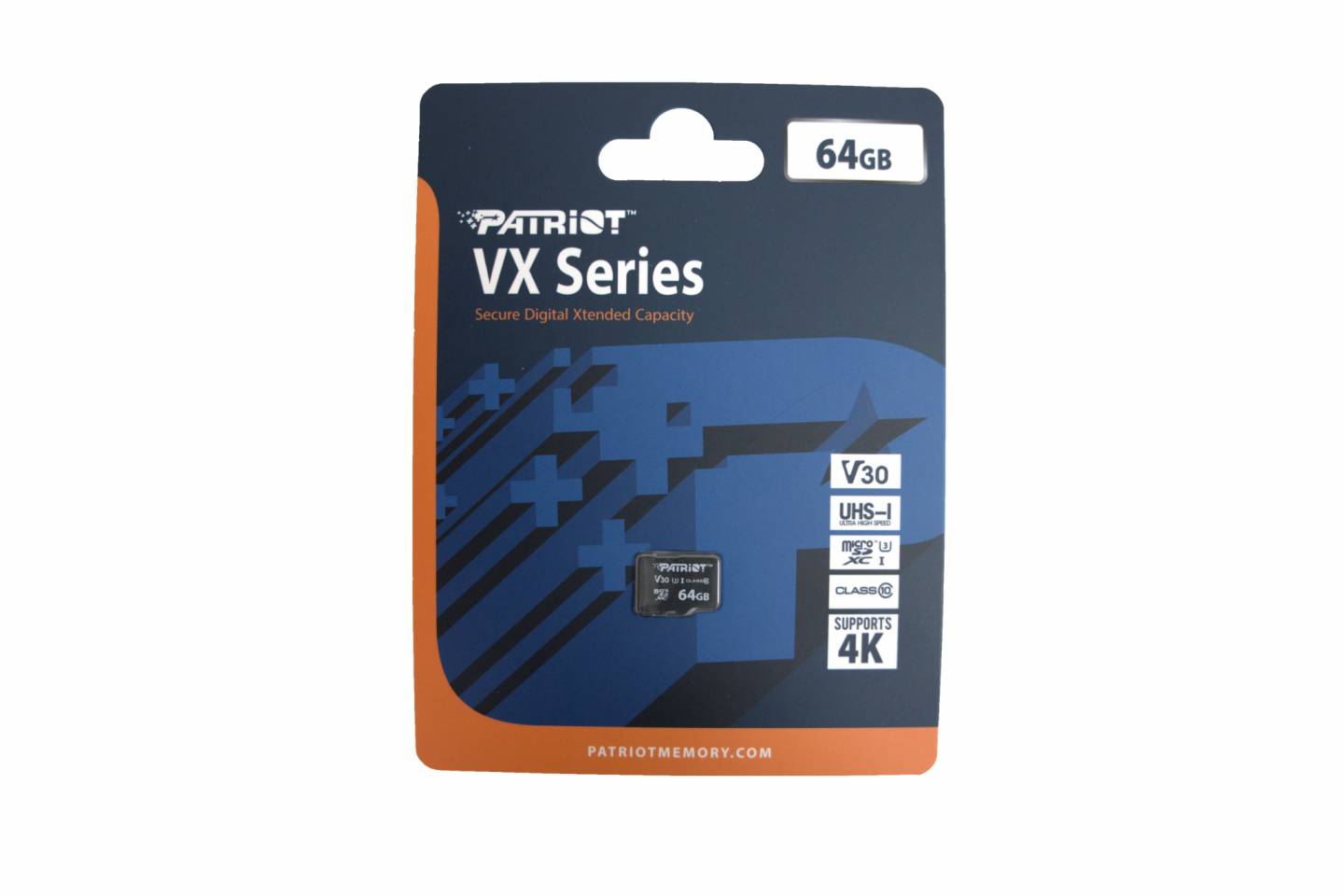 Thẻ nhớ MicroSD 64G Patriot Box Class10 VX Seri V30 100MB/s