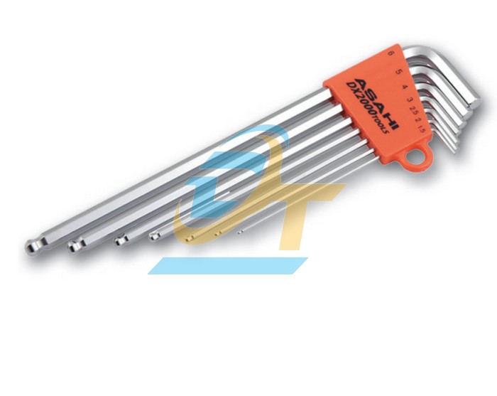 Bộ lục giác bi loại dài 1.5-6mm Asahi AQS0710