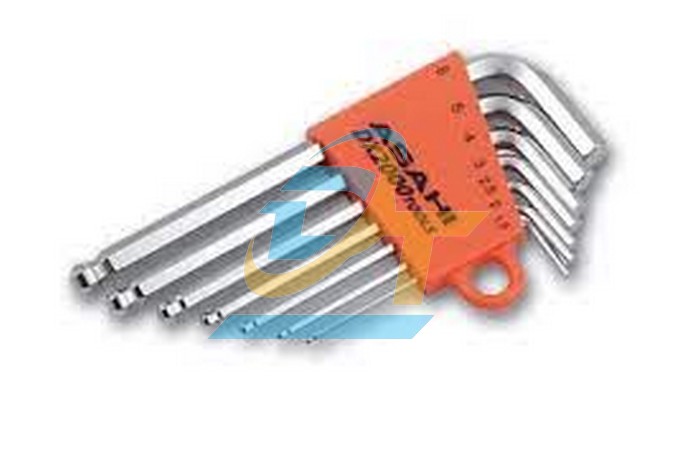 Bộ lục giác bi loại ngắn 1.5-6mm Asahi AZS0710