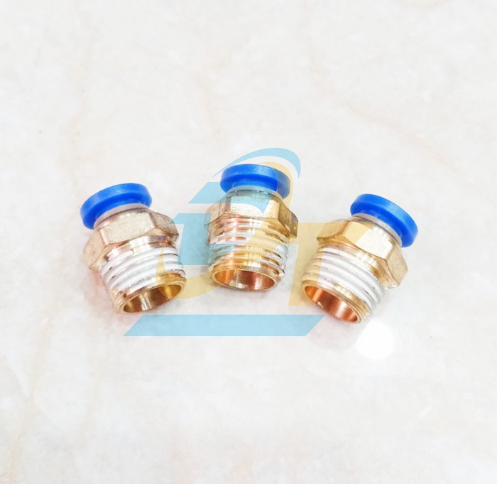 Đầu nối hơi thẳng ren ngo&agrave;i 9.6 ống 4 China PC4-01