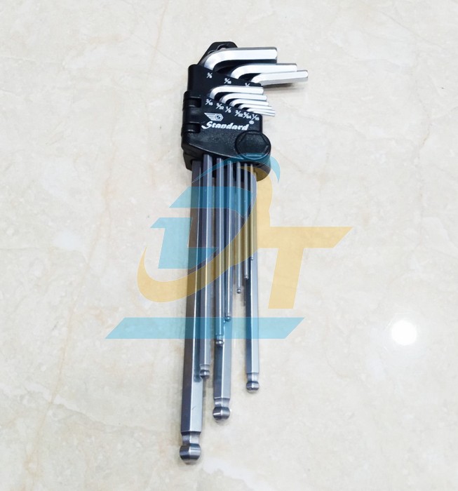 Bộ lục giác bi hệ inch 9 chi tiết 1/16-3/8" Standard LGB9I