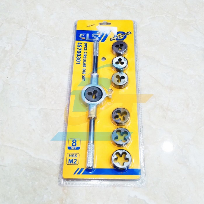 Bộ tay quay taro ren ngoài 8 chi tiết M3-M12 LS+ LS700301
