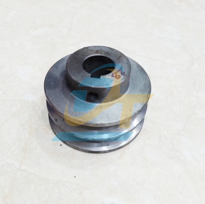 Pully gang 2 rãnh bản B 100mm - Cốt 28mm, Then 8mm