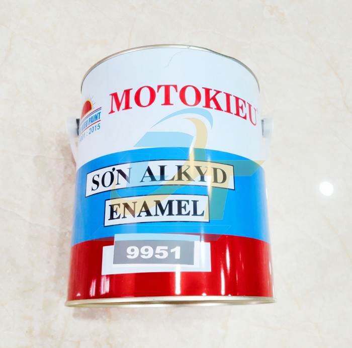 Sơn dầu Alkyd bóng màu xám 9951 Motokieu - Thùng 3kg