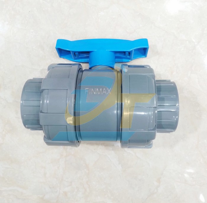Van nhựa PVC 2 đầu rắc co Finmax phi 60