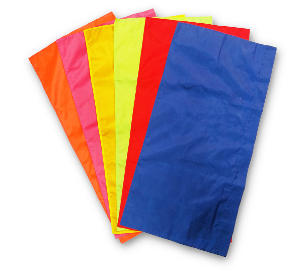 Bộ 6 lá cờ phướn (Cờ chuối) nhiều màu 60x120cm