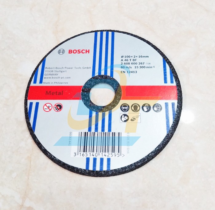Đá cắt sắt 100x2x16mm Bosch 2608600267