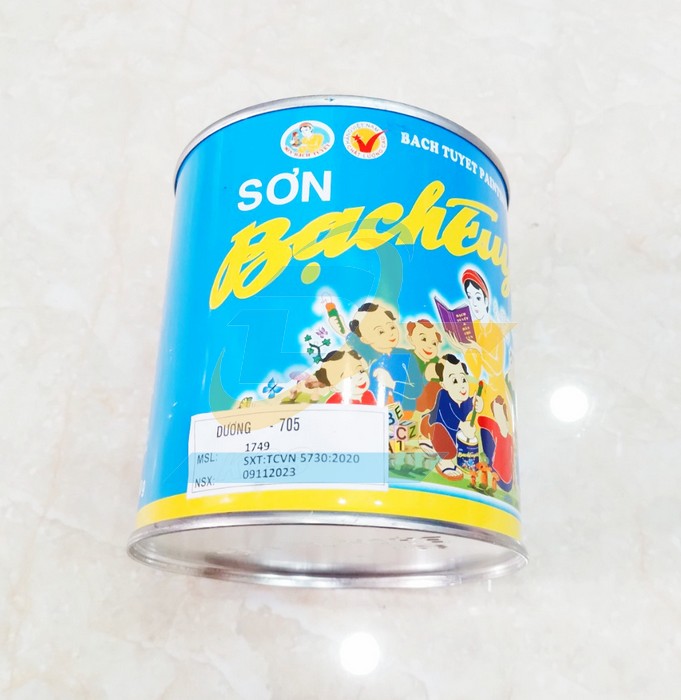 Sơn Alkyd (bóng) Bạch Tuyết 0.8kg - Màu xanh dương 705
