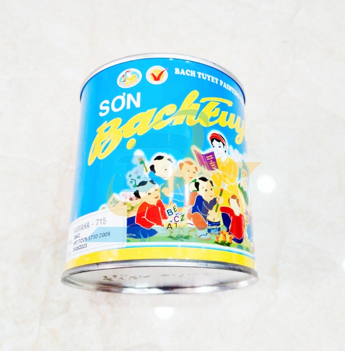 Sơn Alkyd (bóng) Bạch Tuyết 0.8kg - Màu xanh Yamaha 715