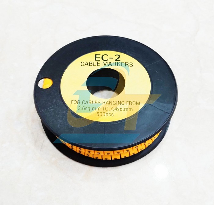 Vòng đánh số dây mạng 3.6-7.4mm EC-2 (Hộp 500 cái)