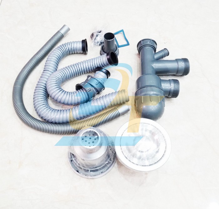 Bộ xả - xi phông chậu rửa chén đôi 110mm