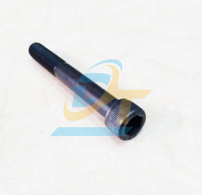 Bulong lục gi&aacute;c ch&igrave;m đầu trụ th&eacute;p đen ren lửng M8x80