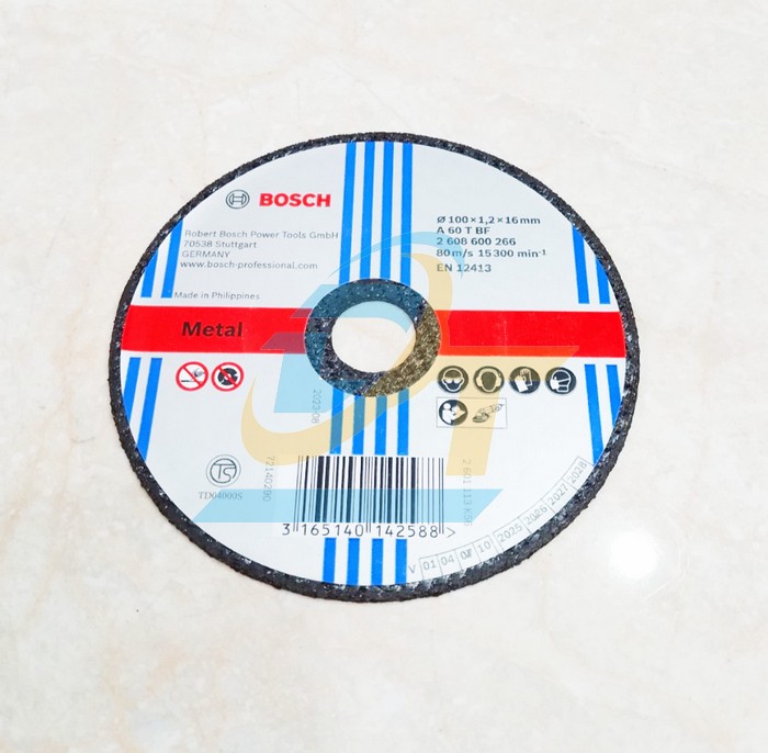 Đá cắt sắt 100x1.2x16mm Bosch 2608600266