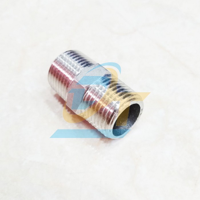 Nối 2 đầu ren ngo&agrave;i (k&eacute;p ren) inox 304 DN15 - Phi 21