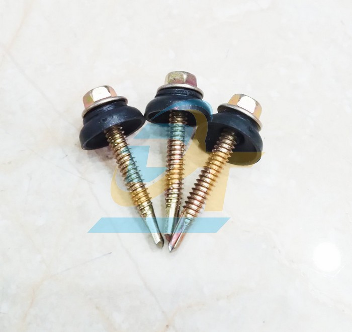 Vít bắn tôn sắt ron đen xi 7 màu Dinosaur M12x40mm