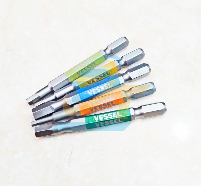Bộ 5 mũi vít đầu lục giác dài 65mm Vessel GS5P-31