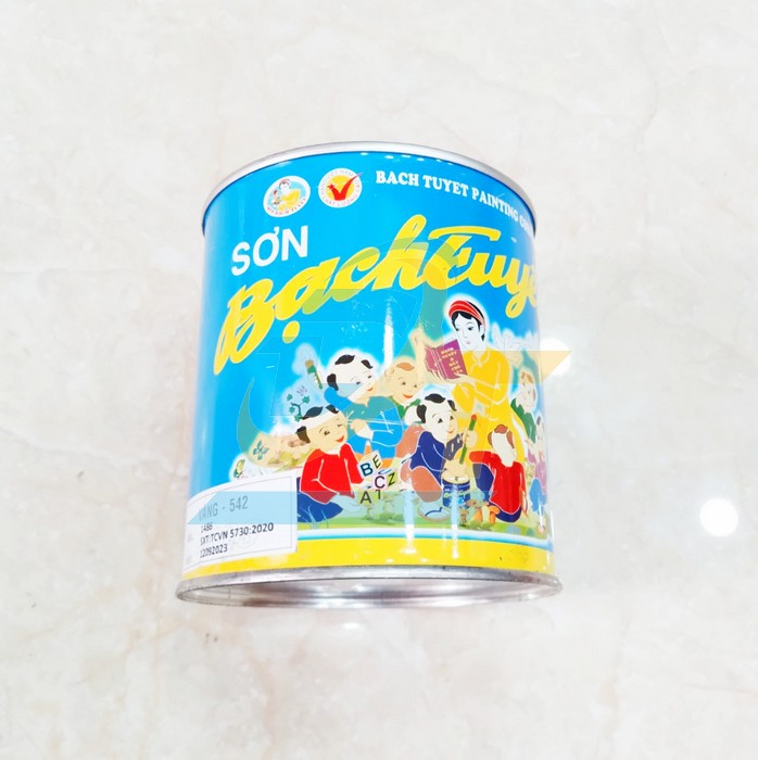 Sơn Alkyd (bóng) Bạch Tuyết 0.8kg - Màu vàng đồng đậm 538